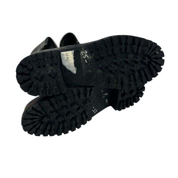 KLM Brown Leather Side Zip Women’s Motorcycle Boots – Size US 7 - Picture 2 of 8